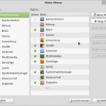 alacarte startansicht 150x150 Startmenü unter Linux Mint verwalten