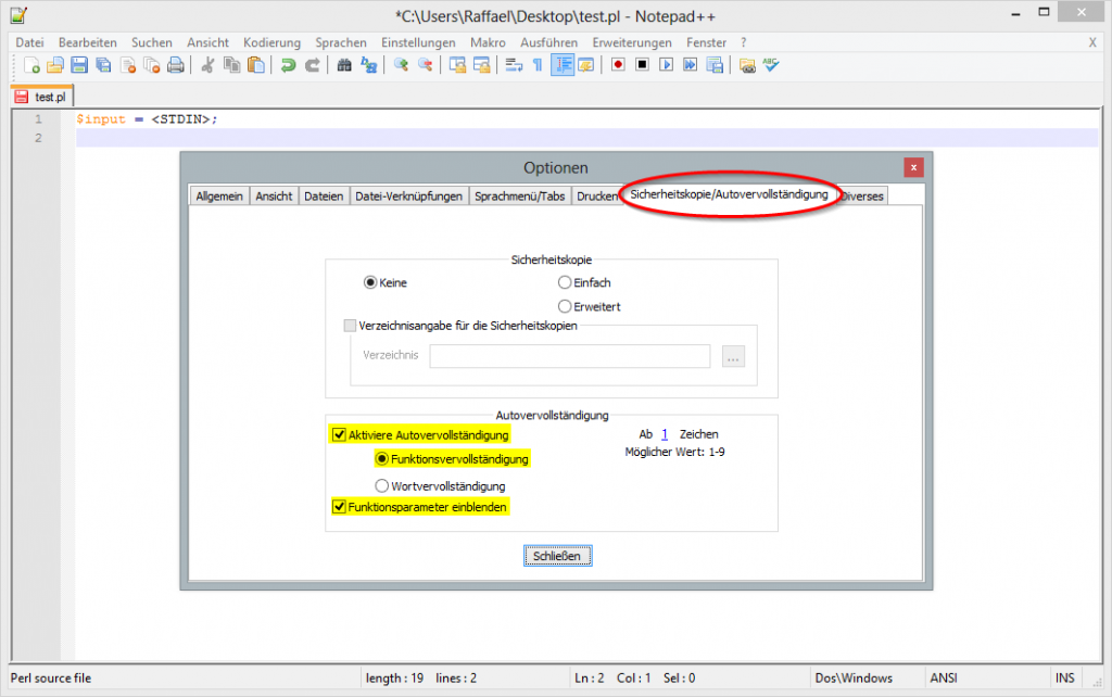 Intellisense Auto Complete Notepad notepad++ autovervollständigung | code-bude.net