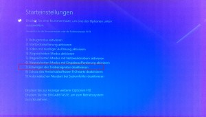 Windows 10 unsignierte Treiber - Optionsmenü (5)