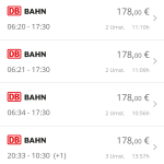 GoEuro App - Bahn