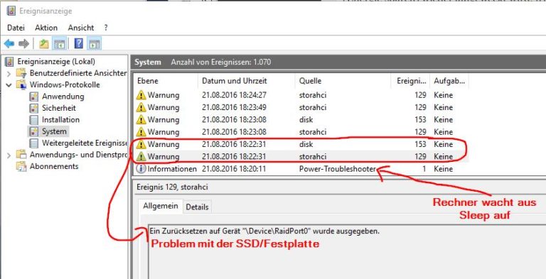 Lösung: Windows 10 friert nach Sleep (Energie sparen) ein ...