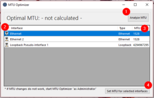 Tool: MTU-Optimizer – automatically find the best MTU