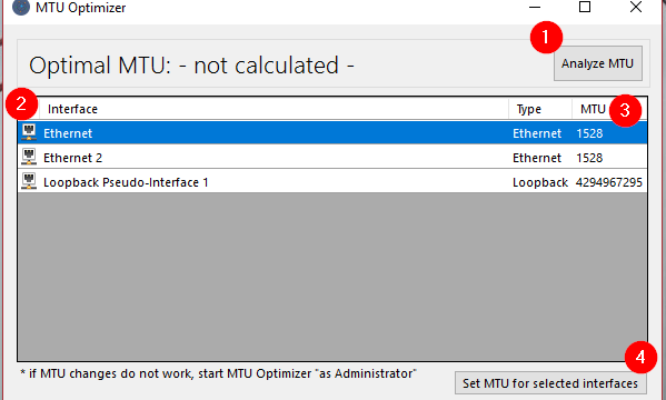 MTU Optimizer