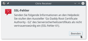 go daddy certificate for citrix on mac