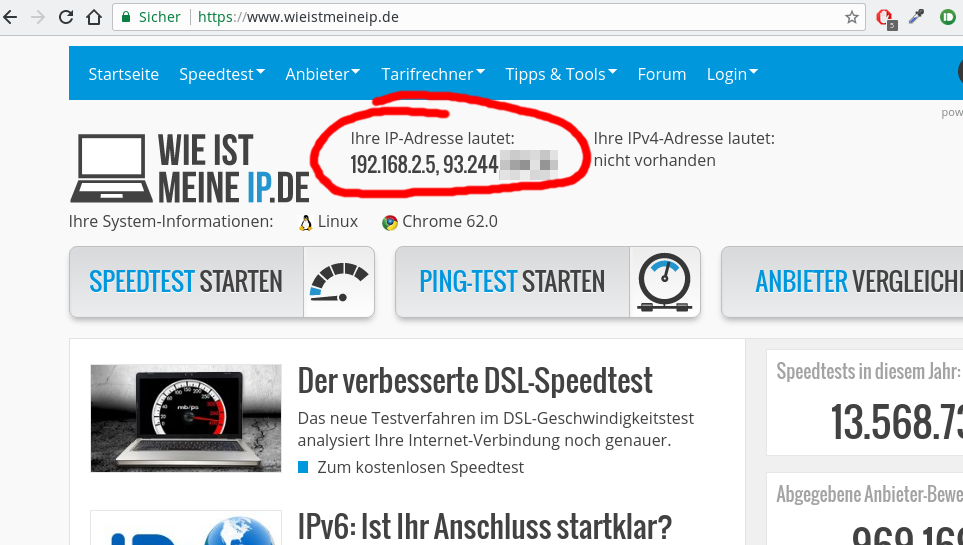 Neue IP ohne Router-Reset, VPN oder Verbindung trennen