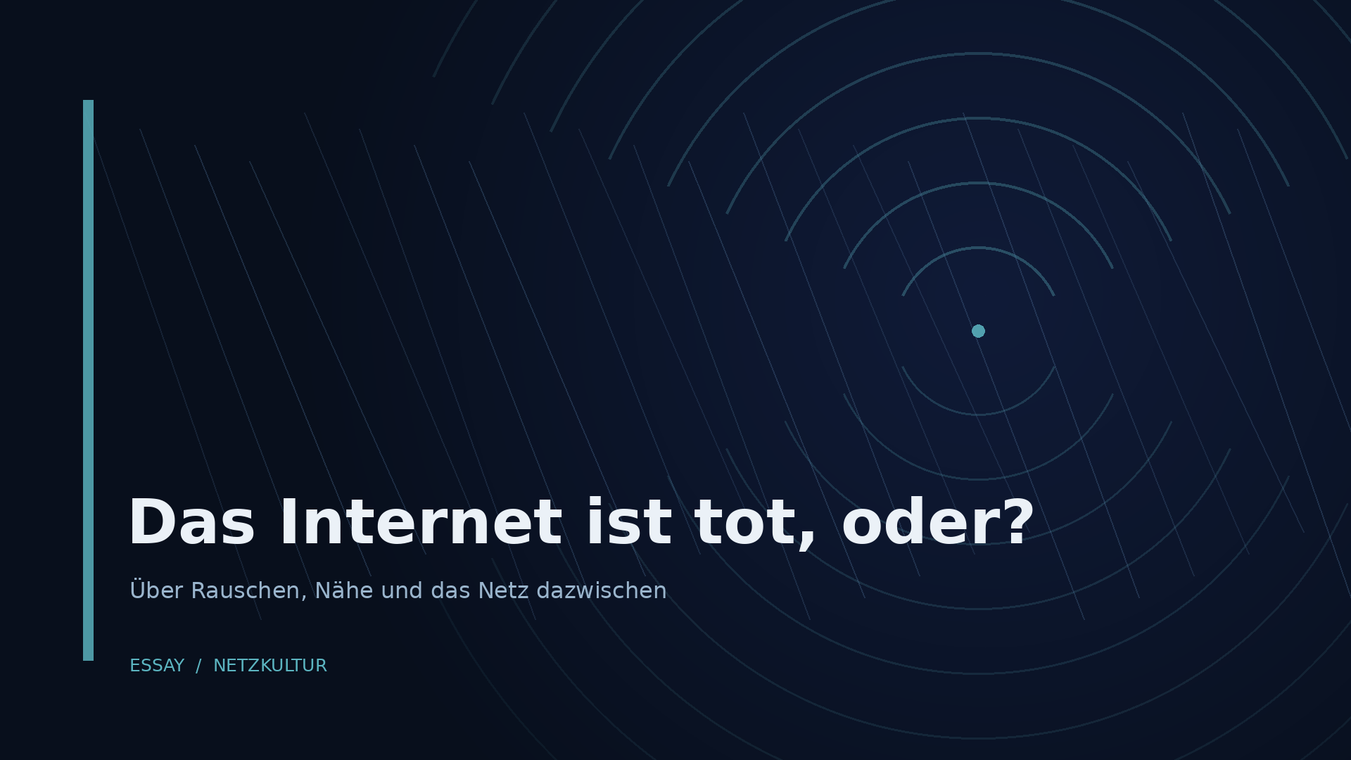 Das Internet ist tot, oder?